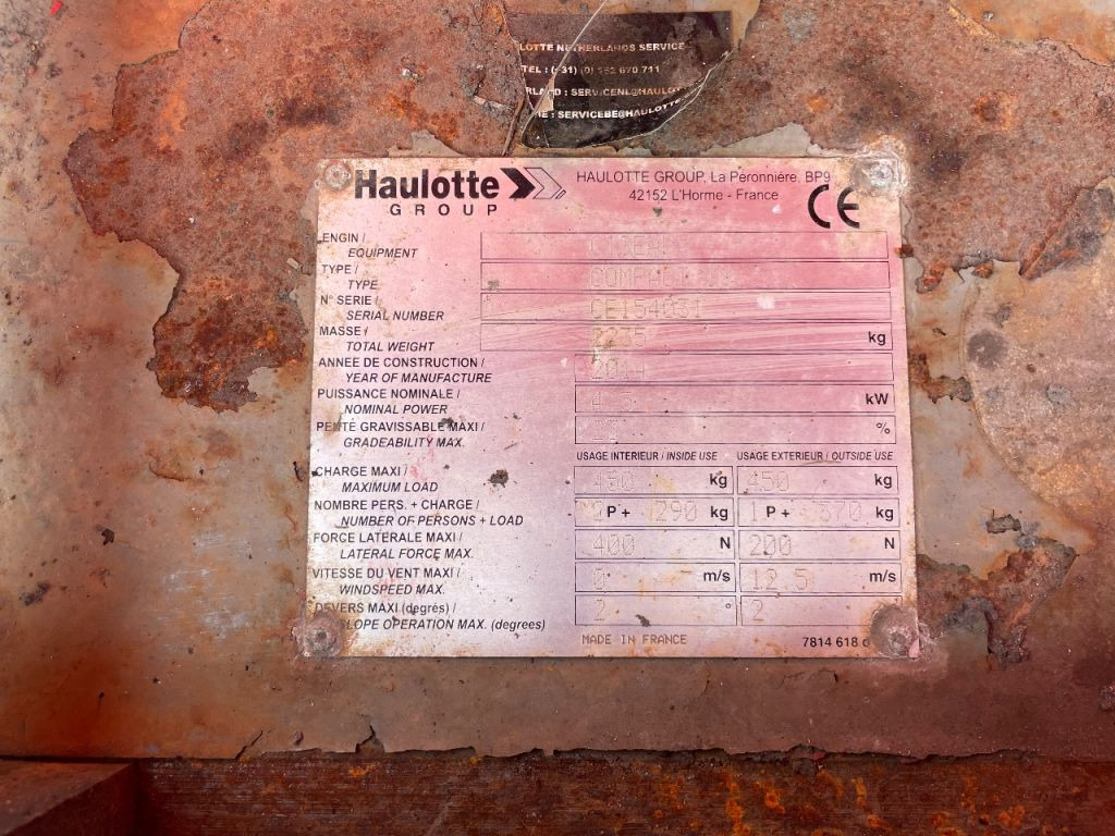 Haulotte Compact 10 - Nacelle ciseaux: photos 5 Haulotte Compact 10 - Nacelle ciseaux: photos 5