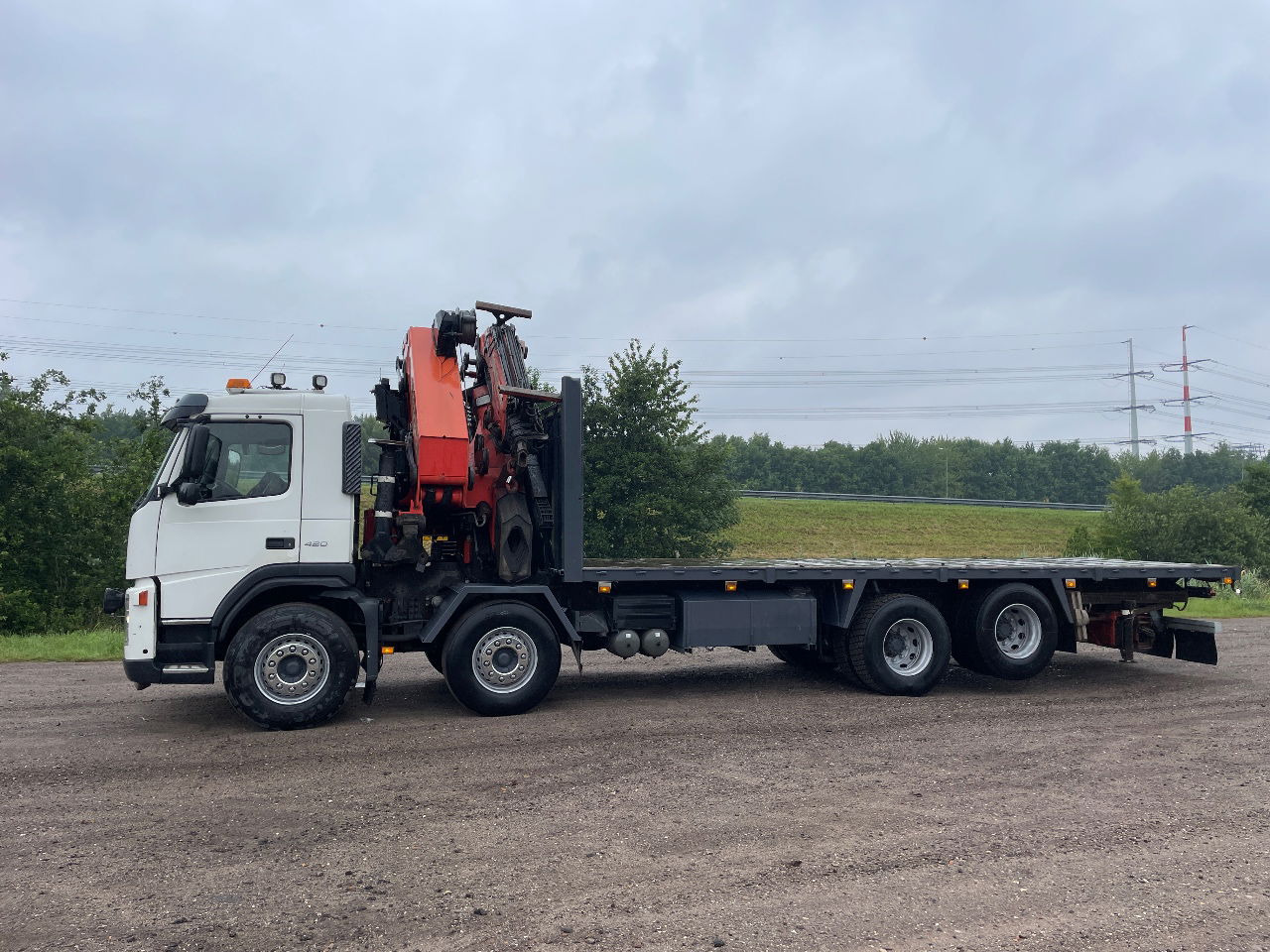 Volvo FM 12.420 with palfinger PK56002 with jib and winch, excellent condition - Camion grue: photos 4 Volvo FM 12.420 with palfinger PK56002 with jib and winch, excellent condition - Camion grue: photos 4