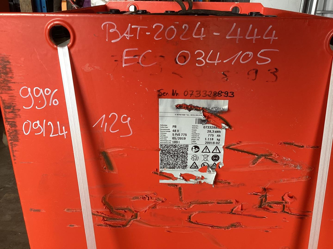 AIM 48V   5 PzS 775 - Accumulateur pour Matériel de manutention: photos 2 AIM 48V   5 PzS 775 - Accumulateur pour Matériel de manutention: photos 2