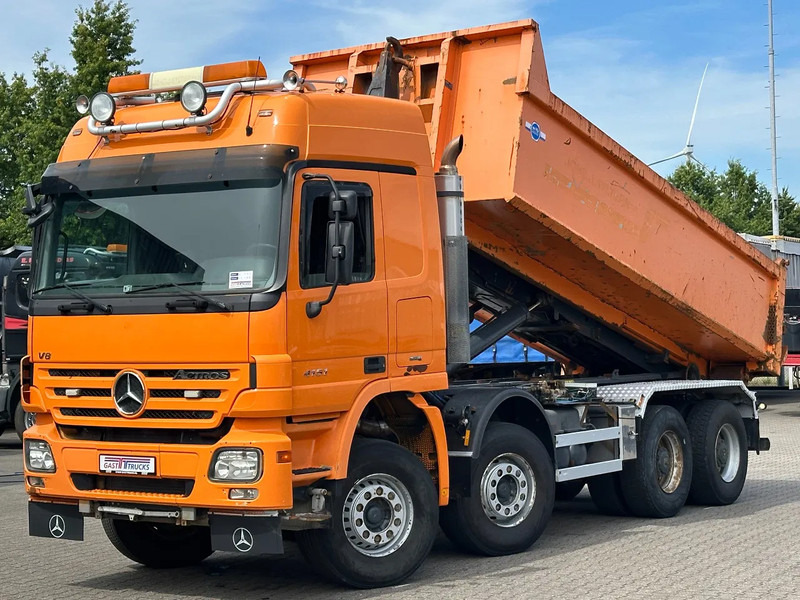 Mercedes-Benz Actros 4151 V8 8x4 Full Steel / Big Axles / Hooklift - Camion ampliroll: photos 1 Mercedes-Benz Actros 4151 V8 8x4 Full Steel / Big Axles / Hooklift - Camion ampliroll: photos 1