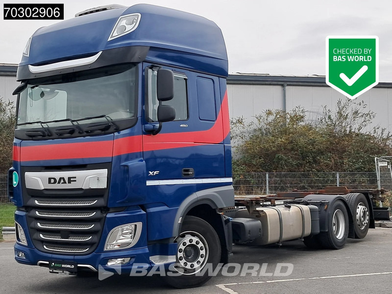 DAF XF 480 6X2 BDF Retarder SSC Lift+Steering Axle Automatic Euro 6 - Camion porte-conteneur/ Caisse mobile: photos 1 DAF XF 480 6X2 BDF Retarder SSC Lift+Steering Axle Automatic Euro 6 - Camion porte-conteneur/ Caisse mobile: photos 1