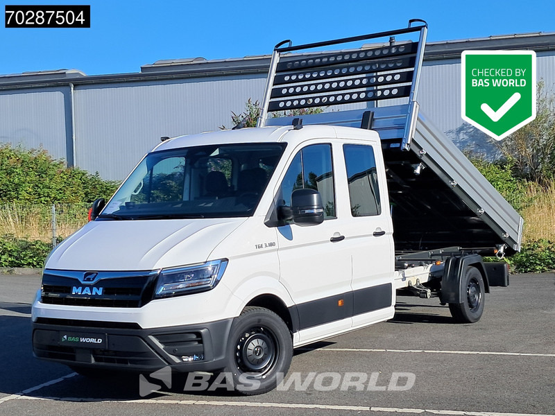 MAN TGE 3.180 Neu! Dreiseitenkipper Automatik 2025 Facelift 180PS AHK LED Klima Tempomat Navi ACC Euro6 Kieper 3m3 A/C Towbar Cruise control - Utilitaire benne: photos 1 MAN TGE 3.180 Neu! Dreiseitenkipper Automatik 2025 Facelift 180PS AHK LED Klima Tempomat Navi ACC Euro6 Kieper 3m3 A/C Towbar Cruise control - Utilitaire benne: photos 1