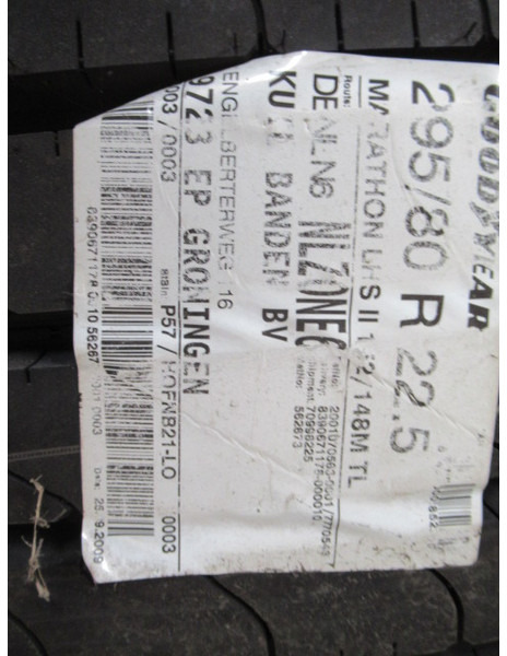 Goodyear 295/80 R 22.5 (DAF) - Pneu pour Camion: photos 3 Goodyear 295/80 R 22.5 (DAF) - Pneu pour Camion: photos 3