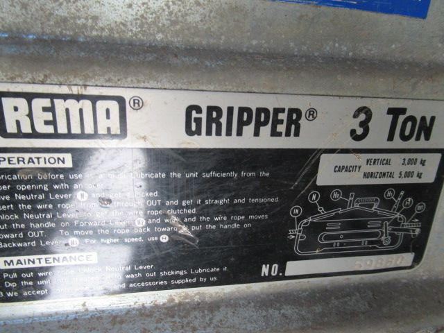Treuil Rema Gripper 3 Ton Tirfor: photos 7