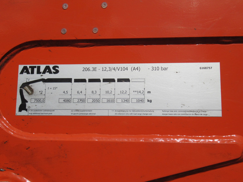 Camion ampliroll, Camion grue Scania P 340 B 6x2*4 VDL Haak - Kraan ATLAS 206.3E: photos 18