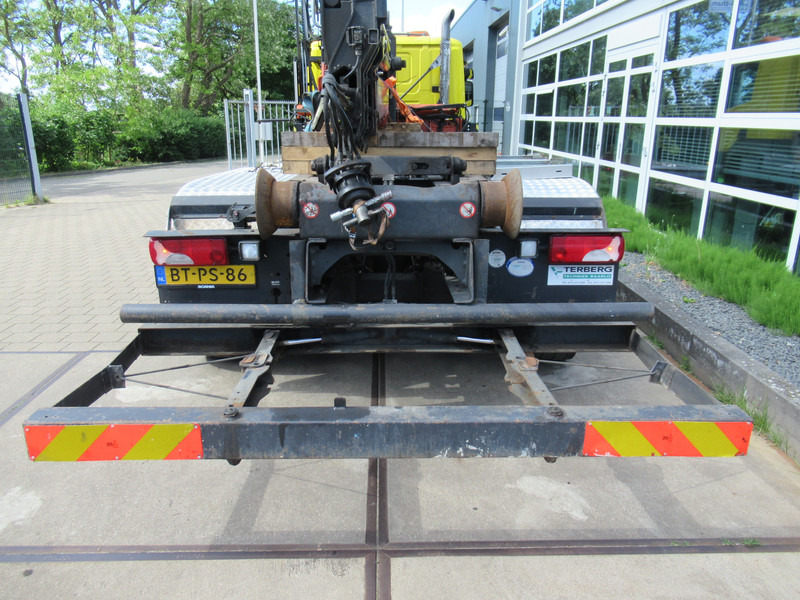 Camion ampliroll, Camion grue Scania P 340 B 6x2*4 VDL Haak - Kraan ATLAS 206.3E: photos 6