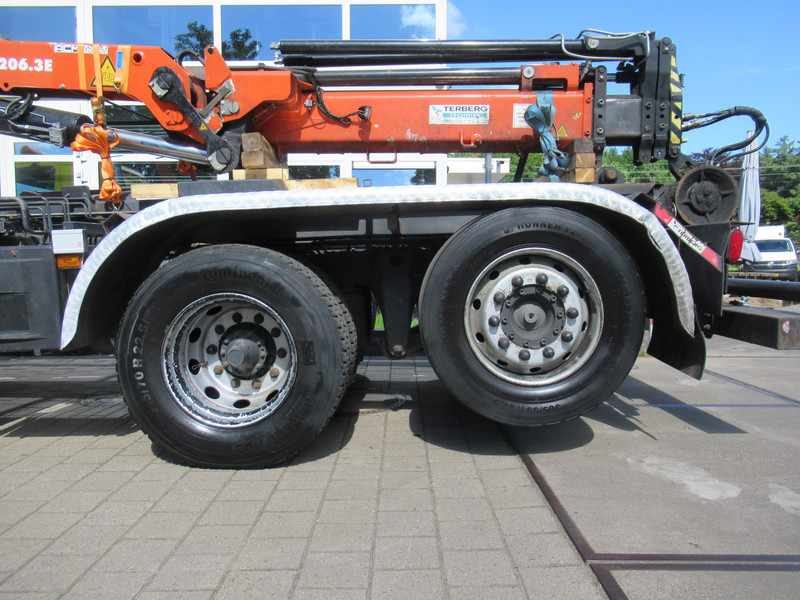 Camion ampliroll, Camion grue Scania P 340 B 6x2*4 VDL Haak - Kraan ATLAS 206.3E: photos 7