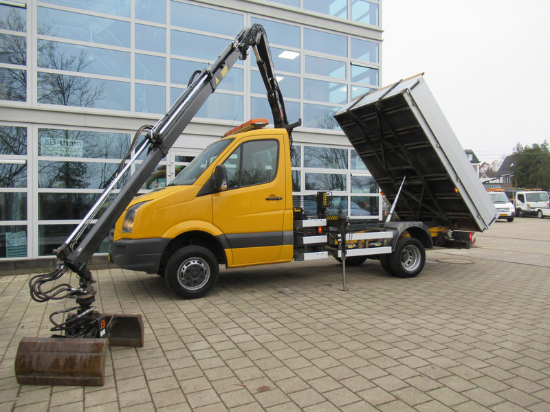 Volkswagen Crafter 50 2.5TDI 80KW HIAB 033 B-2 + Kipper Tipper - Camion benne, Camion grue: photos 3 Volkswagen Crafter 50 2.5TDI 80KW HIAB 033 B-2 + Kipper Tipper - Camion benne, Camion grue: photos 3