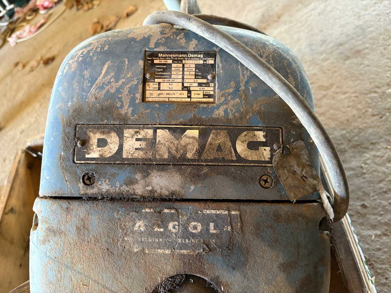 Winch Demac PK10N 1000kg for repair/spare parts - Treuil: photos 4 Winch Demac PK10N 1000kg for repair/spare parts - Treuil: photos 4
