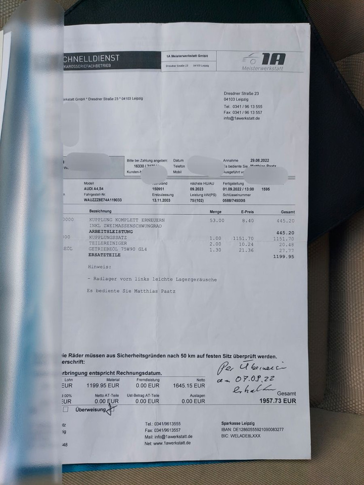 Audi A4 1.6 Limousine Klima Sitzheiz. PDC AHK - Berline: photos 3 Audi A4 1.6 Limousine Klima Sitzheiz. PDC AHK - Berline: photos 3