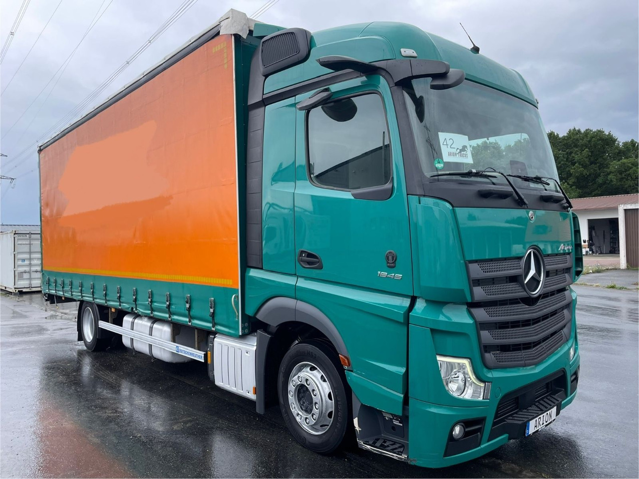 Mercedes-Benz Actros 1845 Pritsche+Plane/Retarder/MirrorCams - Camion à rideaux coulissants: photos 1 Mercedes-Benz Actros 1845 Pritsche+Plane/Retarder/MirrorCams - Camion à rideaux coulissants: photos 1