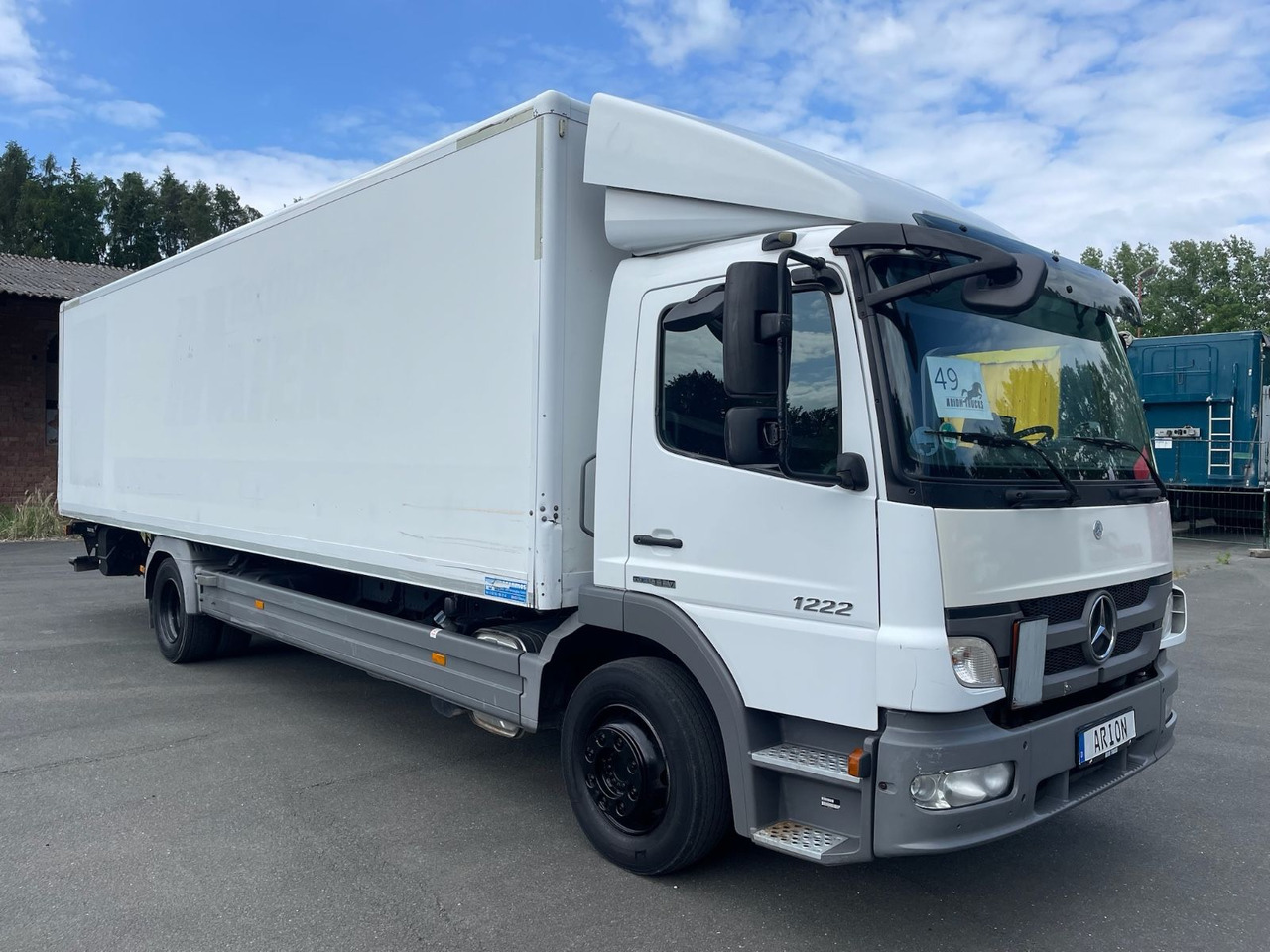 Mercedes-Benz Atego 2 1222 4x2 Koffer/LBW/DAUTEL/8,25m/AC/EU5 - Camion fourgon: photos 1 Mercedes-Benz Atego 2 1222 4x2 Koffer/LBW/DAUTEL/8,25m/AC/EU5 - Camion fourgon: photos 1