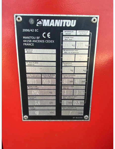 Nacelle articulée Manitou 170AETJ-L: photos 6