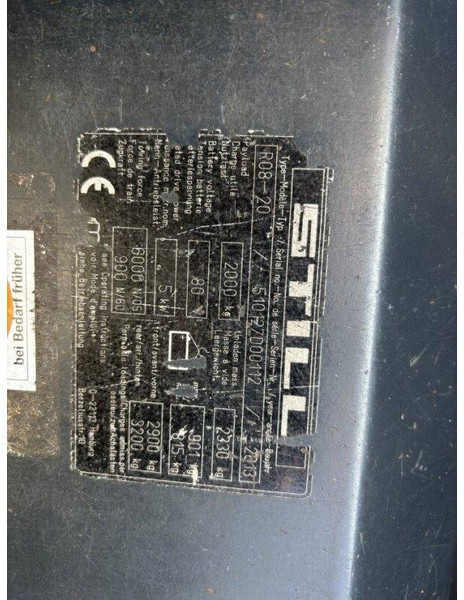 Camion plateau, Camion électrique Still R 0820: photos 6 Camion plateau, Camion électrique Still R 0820: photos 6