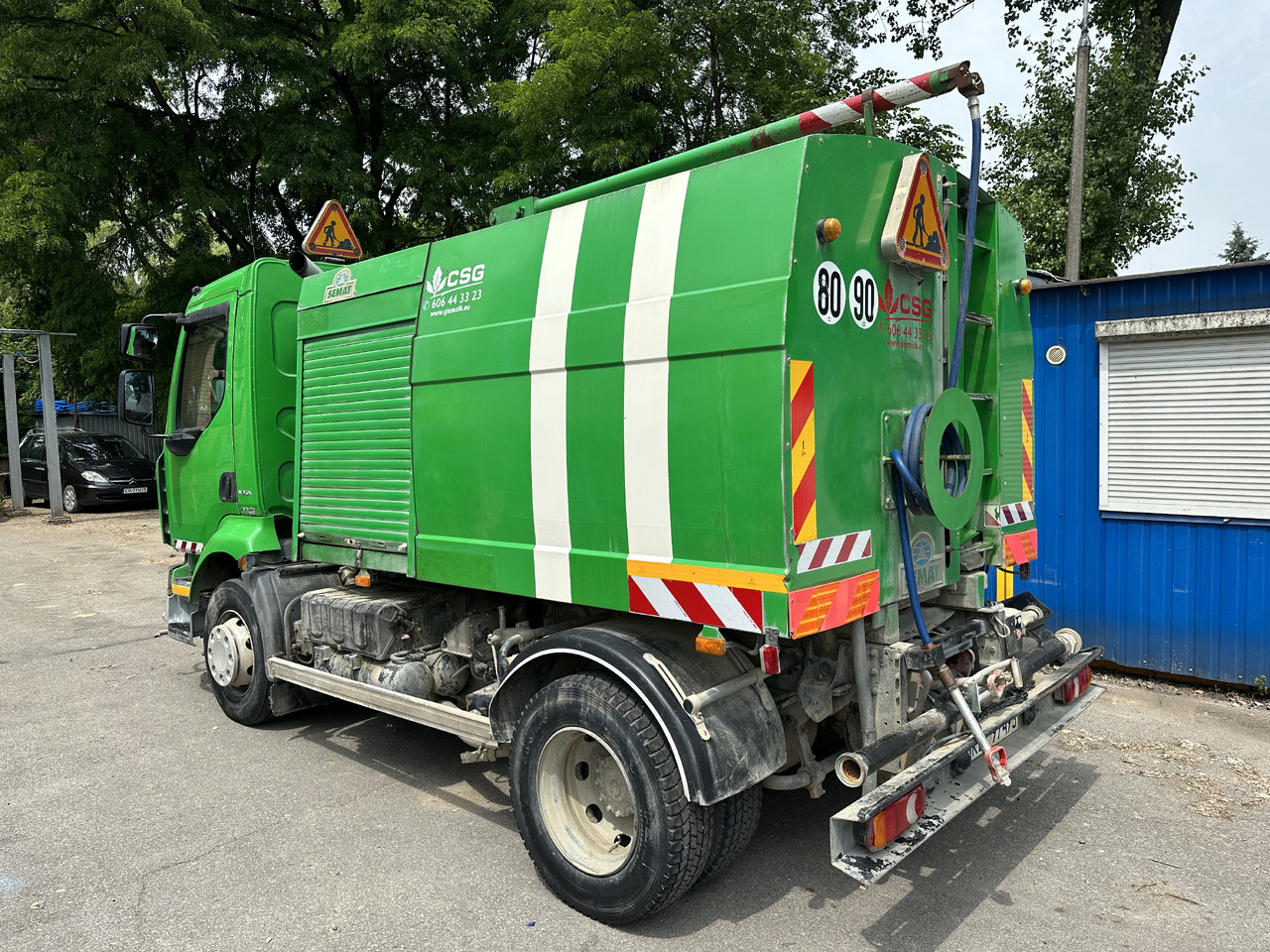 Renault Midlum Semat streetwasher water truck Laveuse 4500l schemmfahrzeug - Balayeuse de voirie: photos 2 Renault Midlum Semat streetwasher water truck Laveuse 4500l schemmfahrzeug - Balayeuse de voirie: photos 2