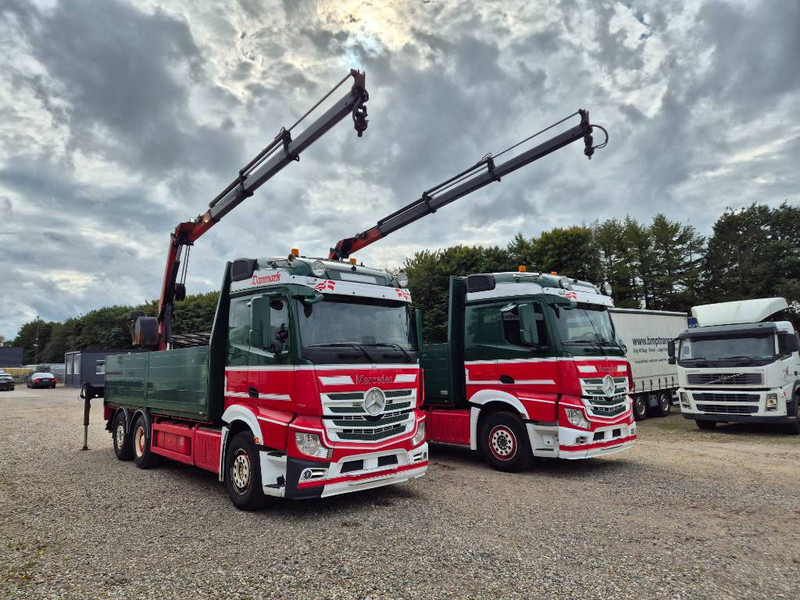 Mercedes-Benz Actros 2551/6x2 // Palfinger 16002 B // 2 x trucks - Camion grue: photos 1 Mercedes-Benz Actros 2551/6x2 // Palfinger 16002 B // 2 x trucks - Camion grue: photos 1