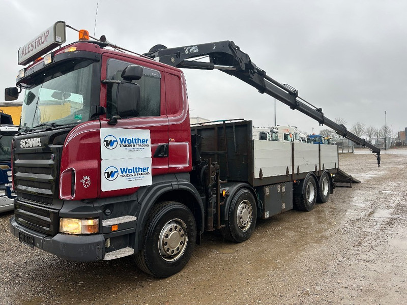Scania R480 8x2 // Hiab Hi-Duo 244 // Hydraulic ramp - Camion grue: photos 1 Scania R480 8x2 // Hiab Hi-Duo 244 // Hydraulic ramp - Camion grue: photos 1