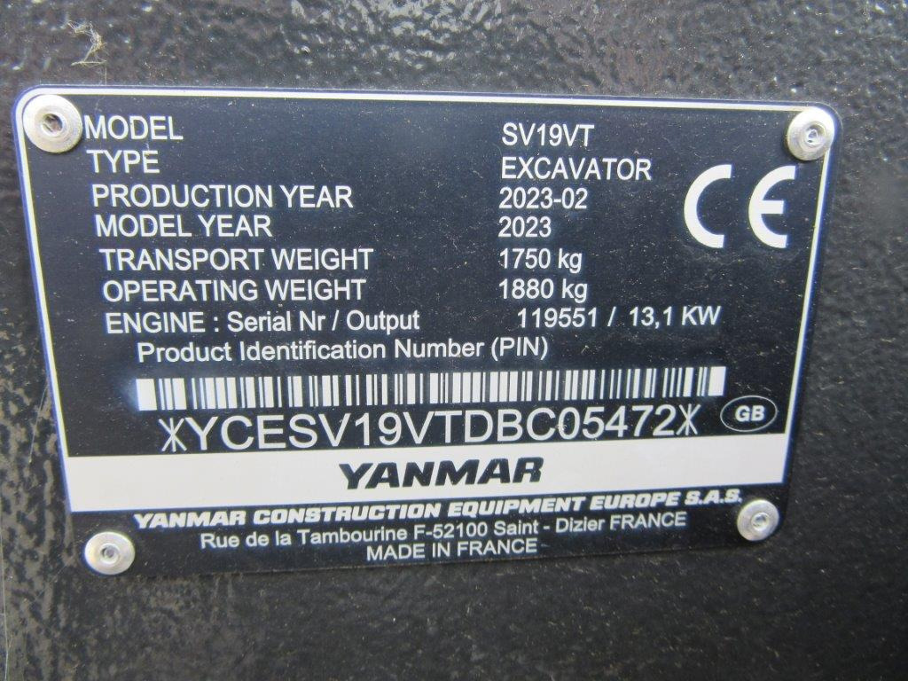 Pelle YANMAR SV19VT: photos 10