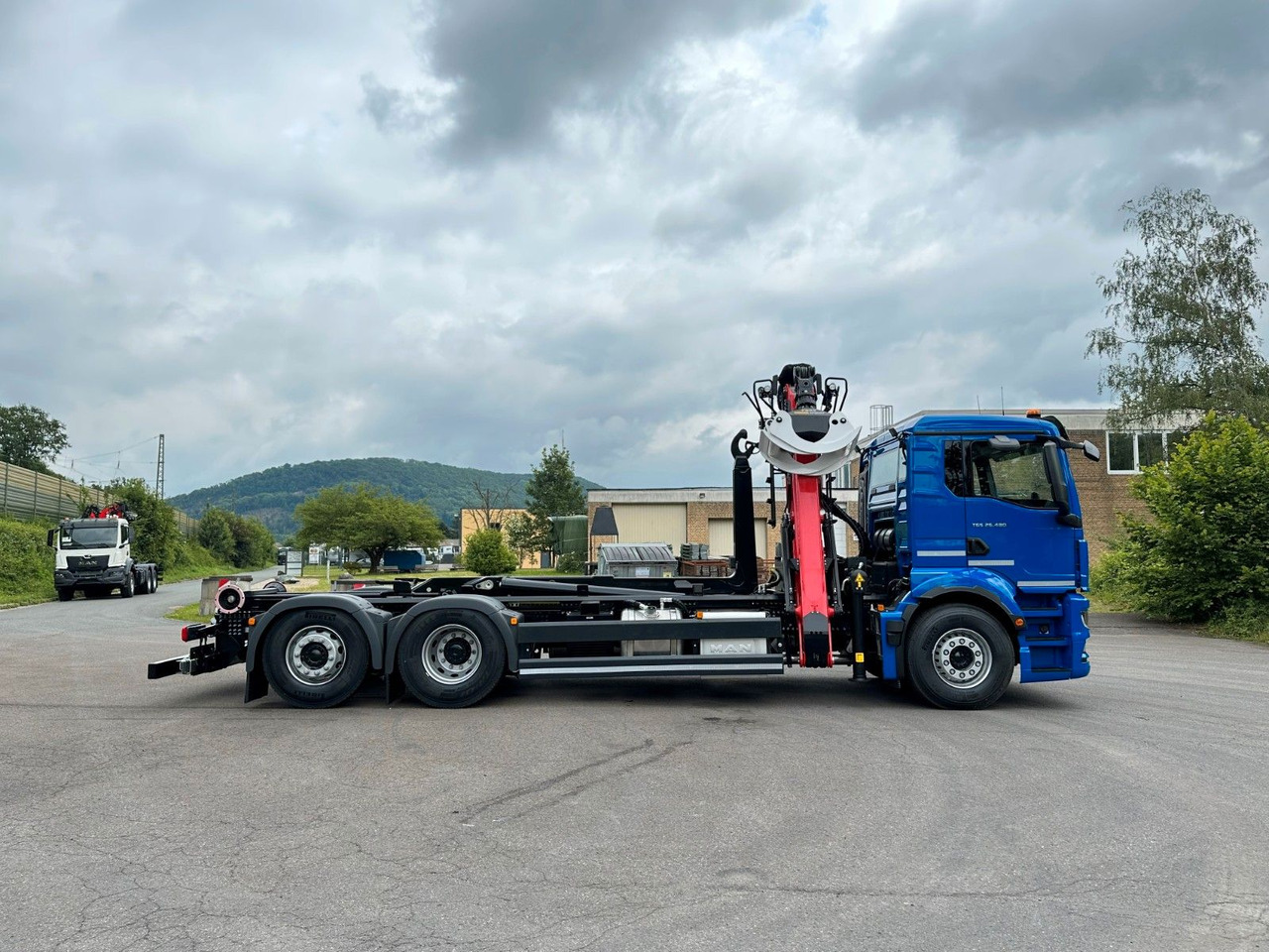 Camion ampliroll, Camion grue MAN TGS 26.480 6x2 Abrollkipper + Kran EPSILON: photos 21