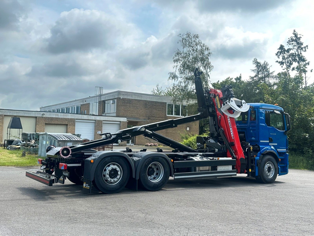 Camion ampliroll, Camion grue MAN TGS 26.480 6x2 Abrollkipper + Kran EPSILON: photos 8