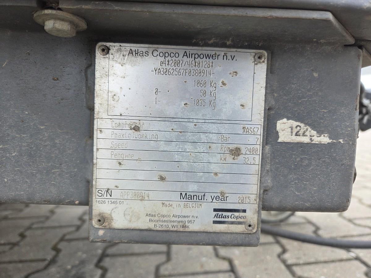 Atlas Copco XAS67 Compressor - Compresseur d'air: photos 4 Atlas Copco XAS67 Compressor - Compresseur d'air: photos 4
