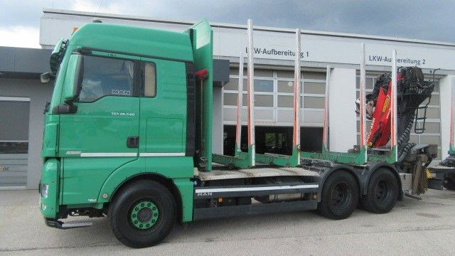 MAN TGX 26.540L inkl. 3 Achs-Anhänger - Camion grumier, Camion grue: photos 1 MAN TGX 26.540L inkl. 3 Achs-Anhänger - Camion grumier, Camion grue: photos 1
