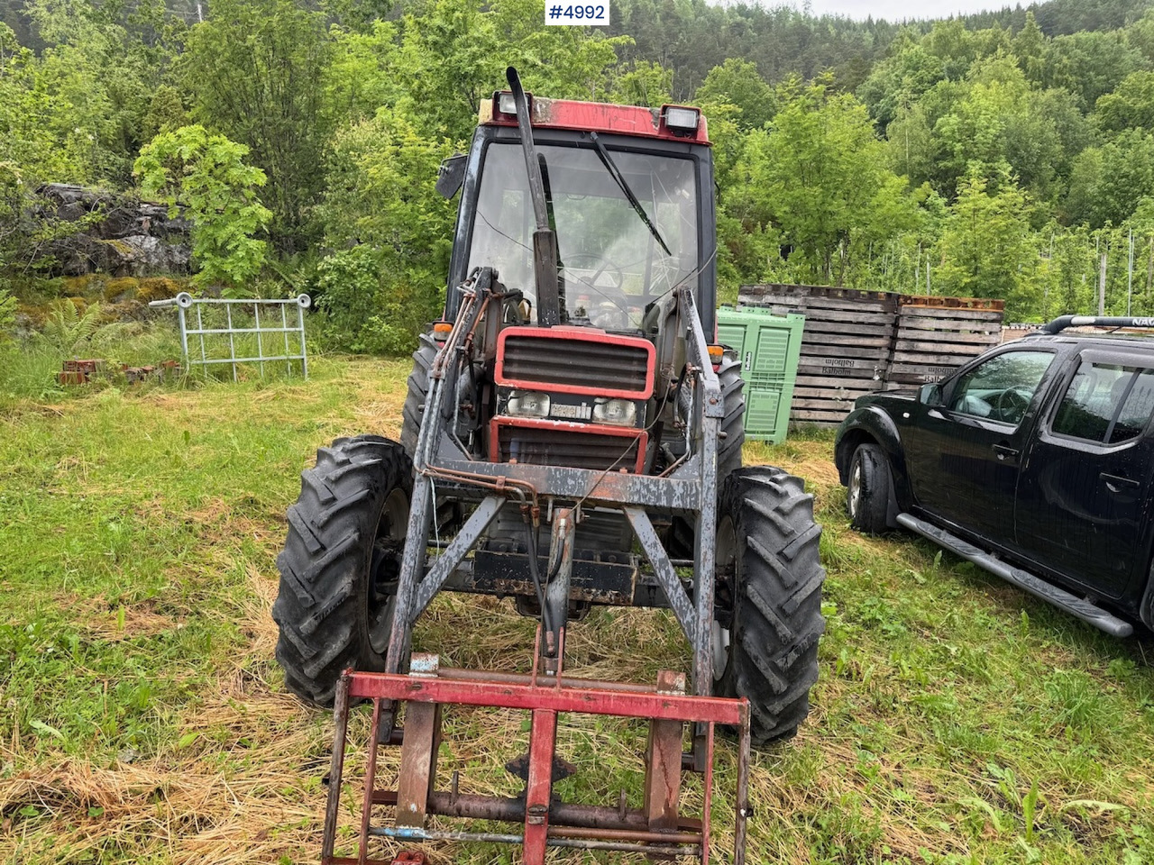 Tracteur agricole 1988 Case International 585 XL w/ front loader.: photos 7