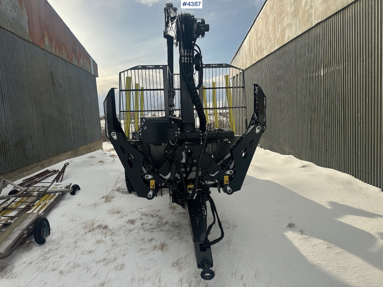 2023 Palms u12 timber trailer w/ Palms 5,85 krane. Never used. - Remorque grumier: photos 3 2023 Palms u12 timber trailer w/ Palms 5,85 krane. Never used. - Remorque grumier: photos 3