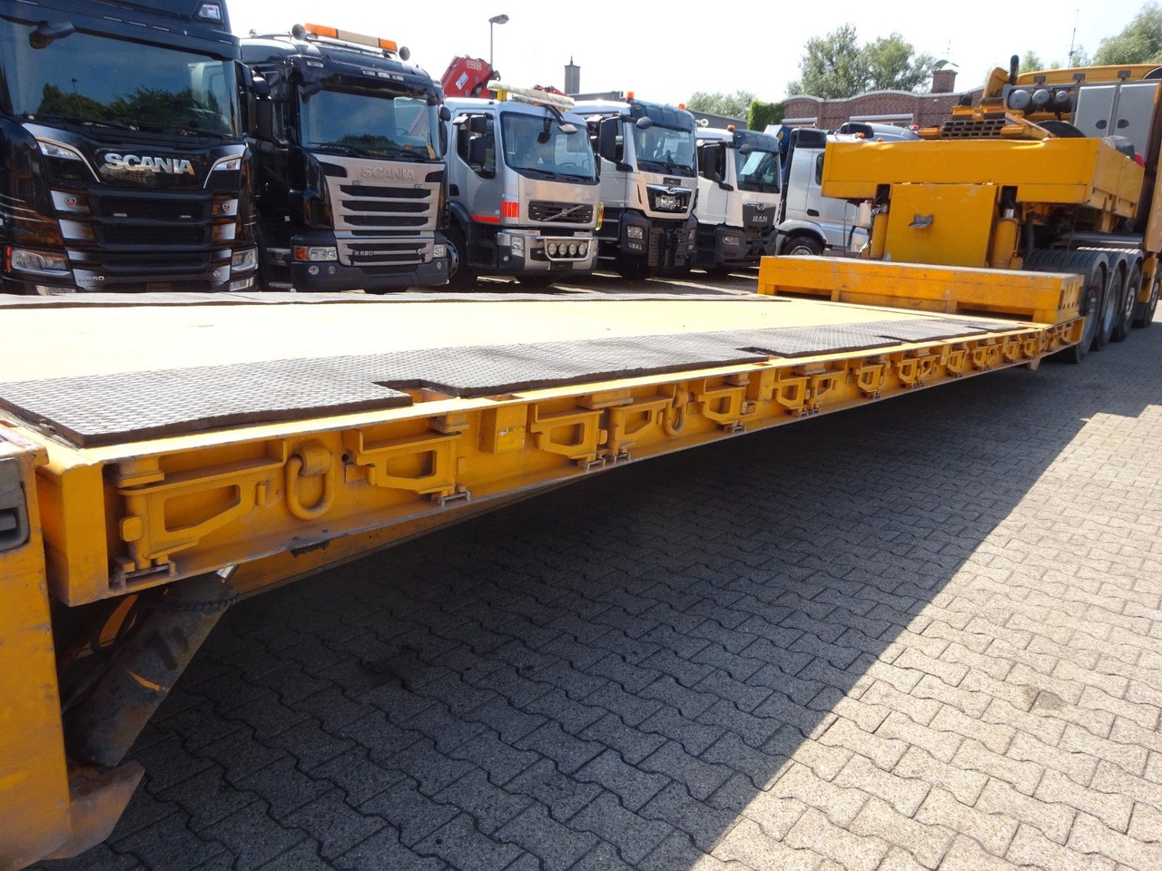 Semi-remorque surbaissé Faymonville 4 Achser Tiefbett abnehmbarem S-Hals ausziehbar: photos 10