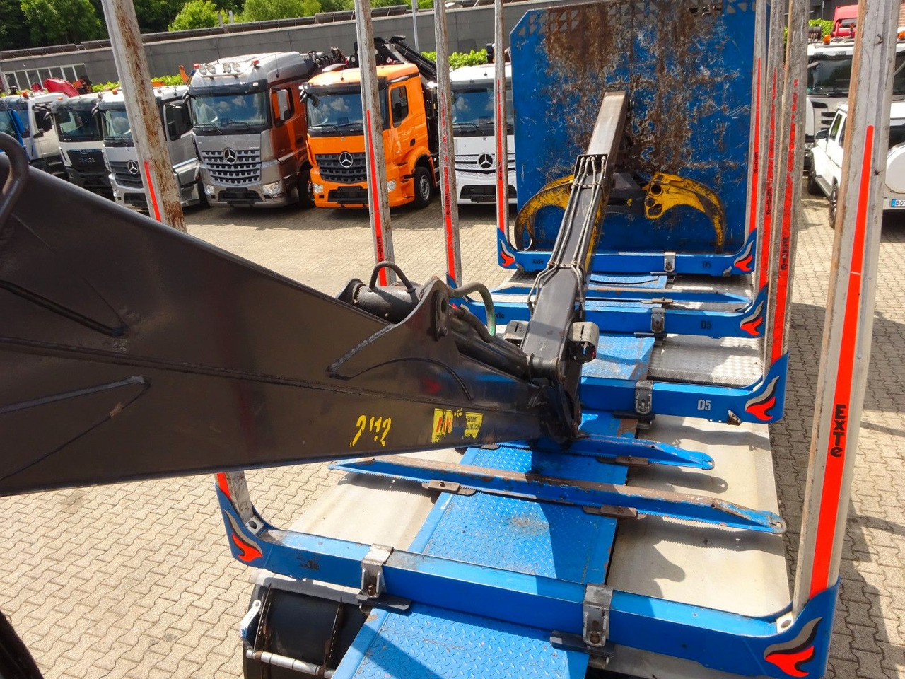 Camion grumier, Camion grue MAN 26.510 mit KESLA 2112 Holzkran+Kabine+Greifer: photos 11