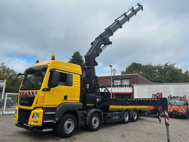 MAN 35.420 Pritsche + HIAB 700EP5 Kran 8x2 - Camion grue: photos 1 MAN 35.420 Pritsche + HIAB 700EP5 Kran 8x2 - Camion grue: photos 1