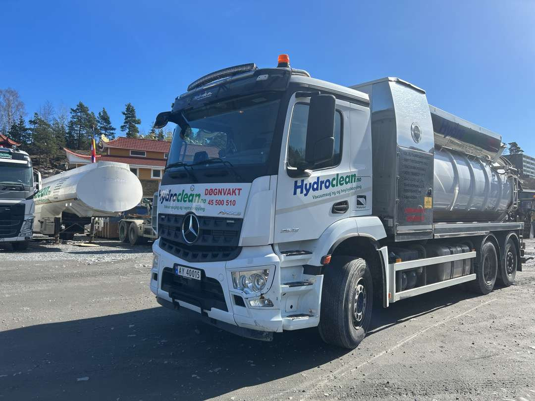2019 Kombibil MERCEDES-BENZ AROCS 2543 KDIR EU-godkjent Euroklasse 6T - Camion hydrocureur: photos 1 2019 Kombibil MERCEDES-BENZ AROCS 2543 KDIR EU-godkjent Euroklasse 6T - Camion hydrocureur: photos 1
