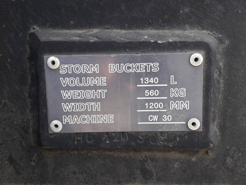 STORM buckets L1340 MM1200 CW30 (dieplepel) - Godet pour Engins de chantier: photos 4 STORM buckets L1340 MM1200 CW30 (dieplepel) - Godet pour Engins de chantier: photos 4