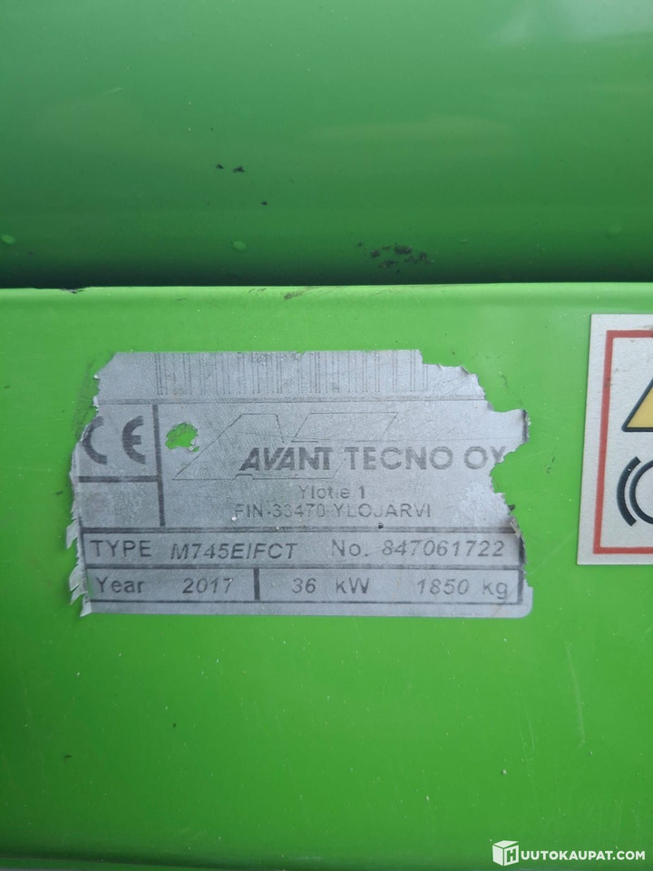 Mini loader Avant 745, 2017, 3,383 h, Nurmijärvi - Valet de ferme: photos 2 Mini loader Avant 745, 2017, 3,383 h, Nurmijärvi - Valet de ferme: photos 2