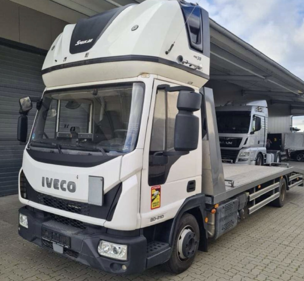 IVECO 80 E 21 EURO CARGO - Camion porte-voitures: photos 1 IVECO 80 E 21 EURO CARGO - Camion porte-voitures: photos 1