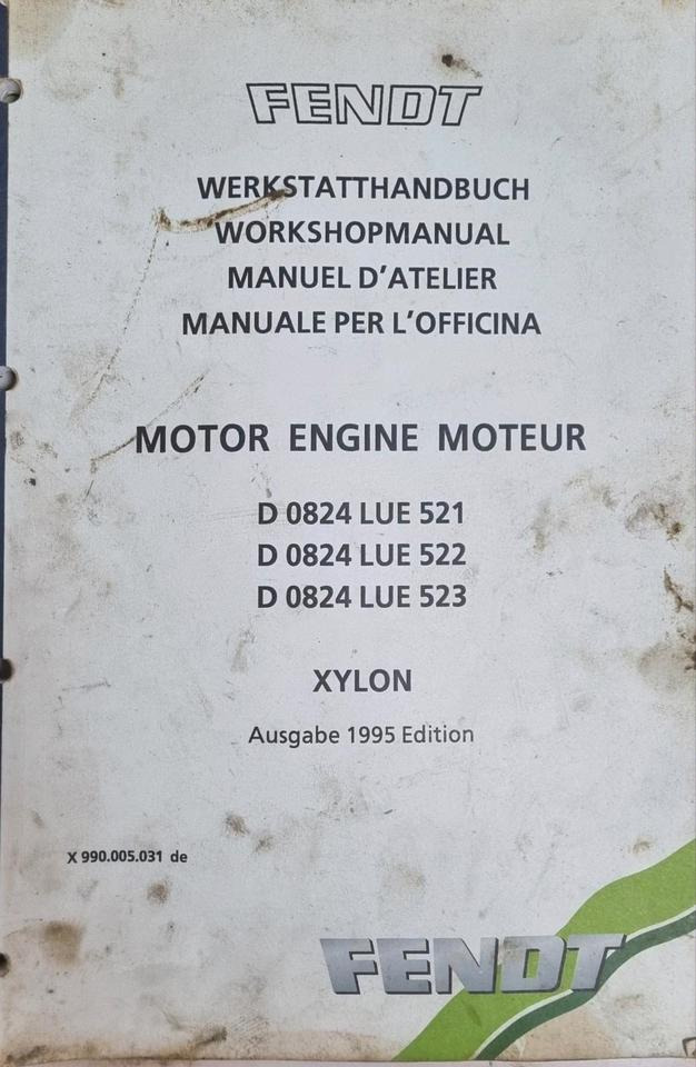 Fendt Xylon Werkstatthandbuch Reperaturanleitung 500 510 515 512 Favorit Werkstattbuch Bedienungsanleitung - Pièce universelle pour Machine agricole: photos 4 Fendt Xylon Werkstatthandbuch Reperaturanleitung 500 510 515 512 Favorit Werkstattbuch Bedienungsanleitung - Pièce universelle pour Machine agricole: photos 4