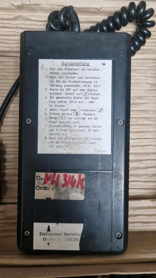 NU 314K Steuerung Schmidt Nido Aebi Salzstreuer Salzsilo Bedienung 92203 Stratos Mitos - Système électrique pour Véhicule de voirie/ Spécial: photos 2 NU 314K Steuerung Schmidt Nido Aebi Salzstreuer Salzsilo Bedienung 92203 Stratos Mitos - Système électrique pour Véhicule de voirie/ Spécial: photos 2