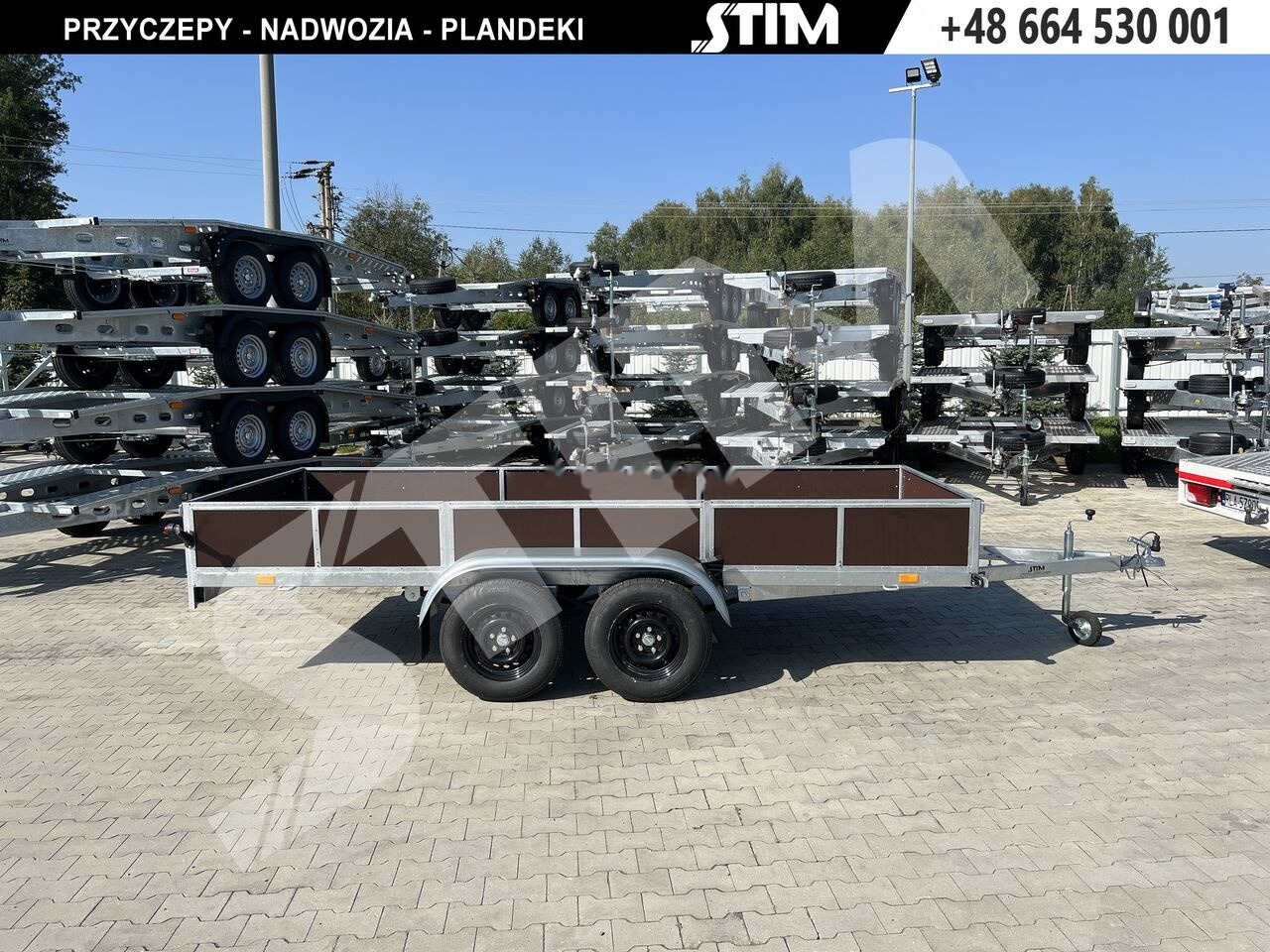 Stim S12-075/4015R + przednia burta otwierana + wzmocniona rama - Remorque voiture: photos 2 Stim S12-075/4015R + przednia burta otwierana + wzmocniona rama - Remorque voiture: photos 2