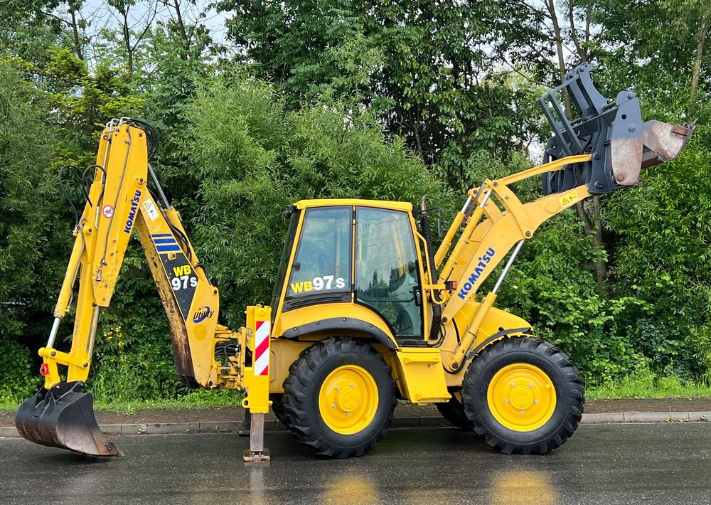 Tractopelle Komatsu * Koparko Ładowarka * Komatsu WB 97 S Utility *: photos 15