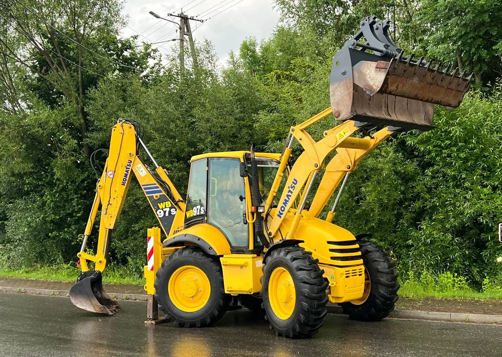 Tractopelle Komatsu * Koparko Ładowarka * Komatsu WB 97 S Utility *: photos 11