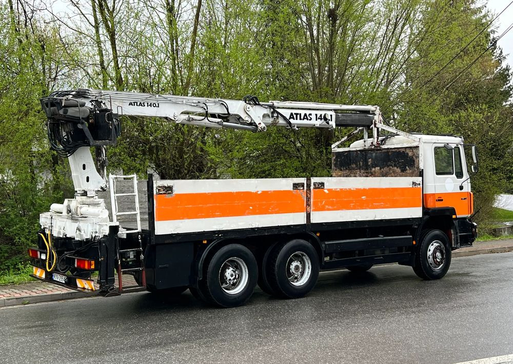 Camion plateau, Camion grue MAN 27-322 MAN 6x4 HDS ATLAS 140: photos 7