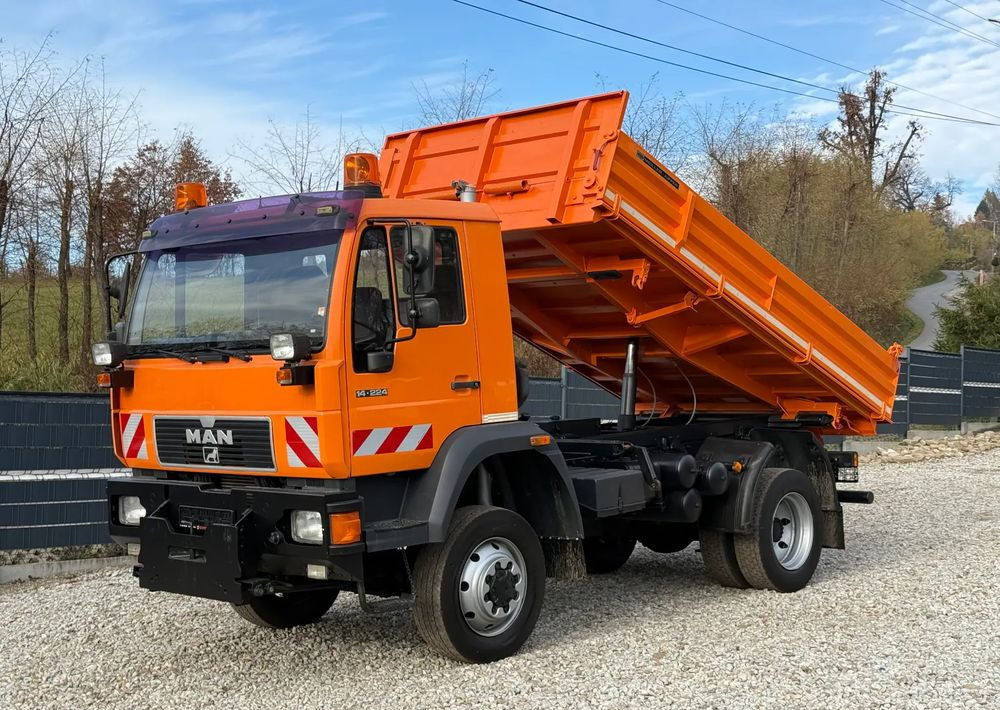 Camion benne MAN * MAN 14-220 * Kiper Wywrotka Meiller * 4x4 * Zimowe Utrzymanie * Unimog *: photos 12