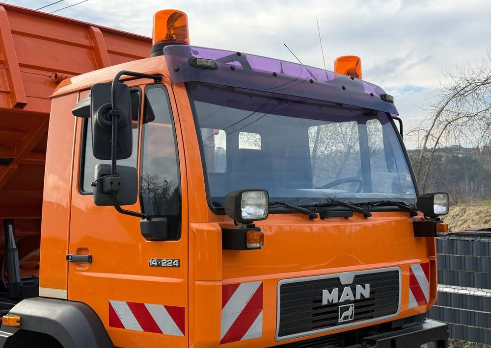 Camion benne MAN * MAN 14-220 * Kiper Wywrotka Meiller * 4x4 * Zimowe Utrzymanie * Unimog *: photos 20