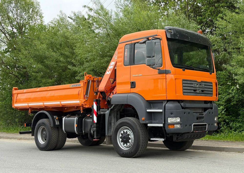 MAN * MAN 18 480 * KIPER WYWROTKA * 4x4 * HDS ATLAS 85* STAN BARDZO DOBRY * Sprowadzony - Camion benne: photos 2 MAN * MAN 18 480 * KIPER WYWROTKA * 4x4 * HDS ATLAS 85* STAN BARDZO DOBRY * Sprowadzony - Camion benne: photos 2