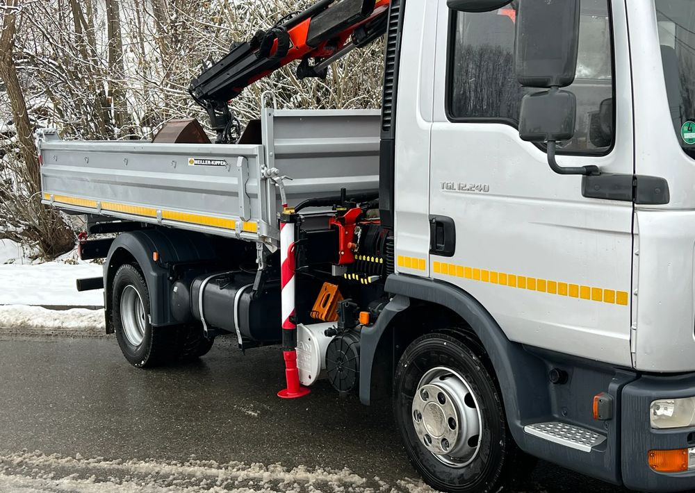 MAN MAN TGL 12-240 Kiper Wywrotka 4x2 Kran PALFINGER PK 12500 BARDZO DOBRY STAN - Camion benne: photos 5 MAN MAN TGL 12-240 Kiper Wywrotka 4x2 Kran PALFINGER PK 12500 BARDZO DOBRY STAN - Camion benne: photos 5