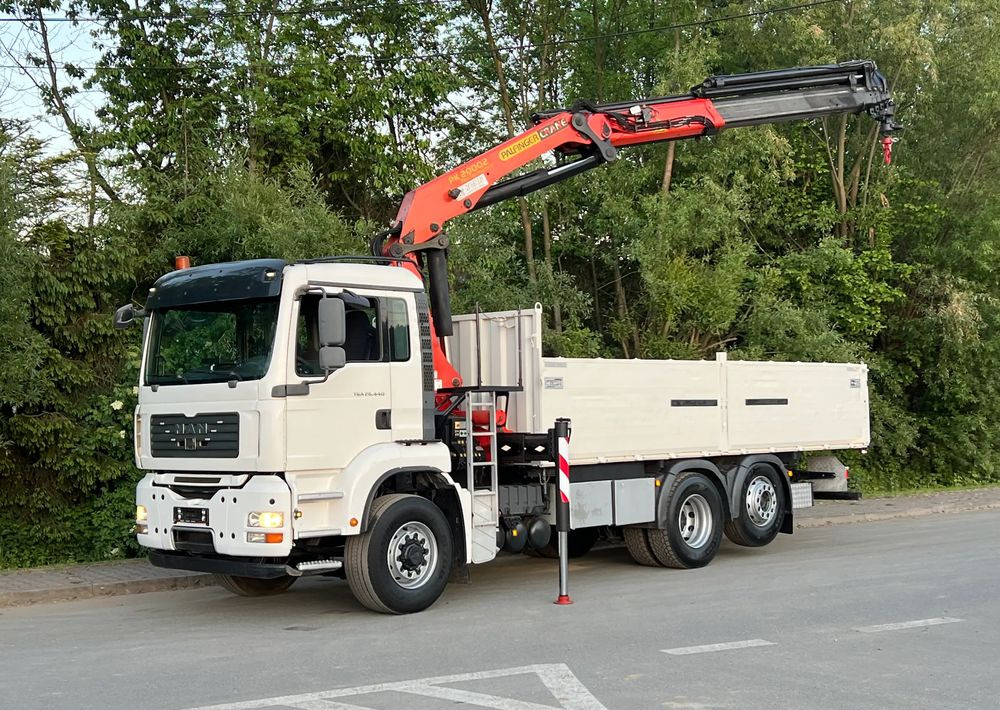 MAN * TGA 26-440 * 4x6 Hydrodrive * HDS Palfinger PK 20002 * Bardzo Dobry Stan - Camion grue, Camion plateau: photos 1 MAN * TGA 26-440 * 4x6 Hydrodrive * HDS Palfinger PK 20002 * Bardzo Dobry Stan - Camion grue, Camion plateau: photos 1