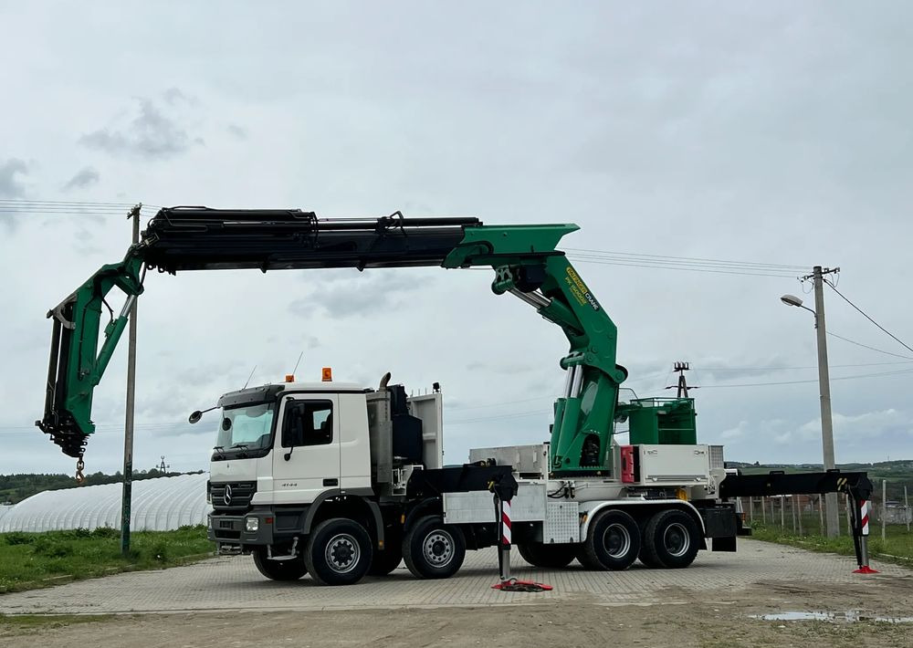 Mercedes-Benz * HDS Palfinger 150002 + FLY JIB PJ 170 * Mercedes Actros 8x6 * Dźwig * 40 TON * Wyciągarka * 35 Metrów * Kosz * - Camion grue: photos 1 Mercedes-Benz * HDS Palfinger 150002 + FLY JIB PJ 170 * Mercedes Actros 8x6 * Dźwig * 40 TON * Wyciągarka * 35 Metrów * Kosz * - Camion grue: photos 1