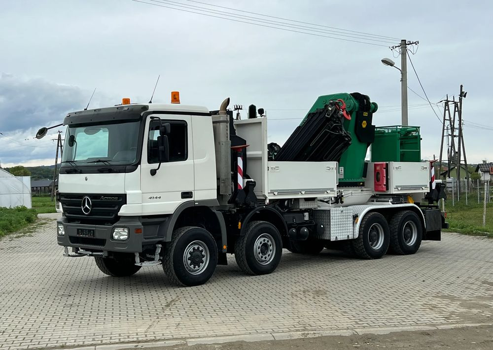 Mercedes-Benz * HDS Palfinger 150002 + FLY JIB PJ 170 * Mercedes Actros 8x6 * Dźwig * 40 TON * Wyciągarka * 35 Metrów * Kosz * - Camion grue: photos 2 Mercedes-Benz * HDS Palfinger 150002 + FLY JIB PJ 170 * Mercedes Actros 8x6 * Dźwig * 40 TON * Wyciągarka * 35 Metrów * Kosz * - Camion grue: photos 2