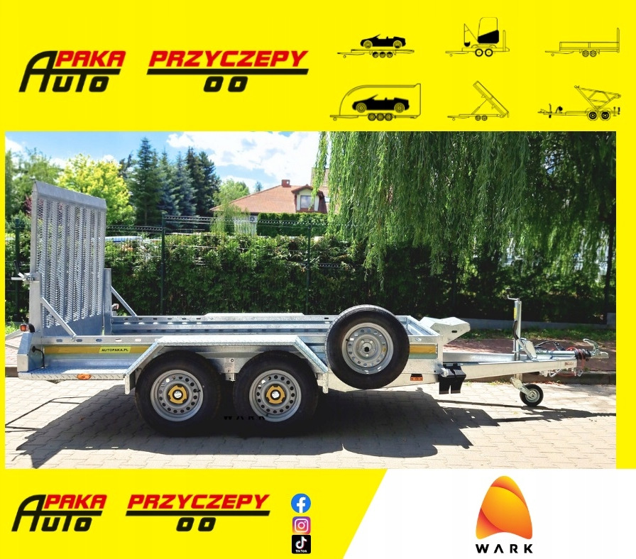 PRZYCZEPA LAWETA DO MINIKOPARKI POD KOPARKĘ z rampą 2700KG / TRAILER FOR MINI EXCAVATOR WITH RAMP 2700KG - Remorque porte engin: photos 1 PRZYCZEPA LAWETA DO MINIKOPARKI POD KOPARKĘ z rampą 2700KG / TRAILER FOR MINI EXCAVATOR WITH RAMP 2700KG - Remorque porte engin: photos 1
