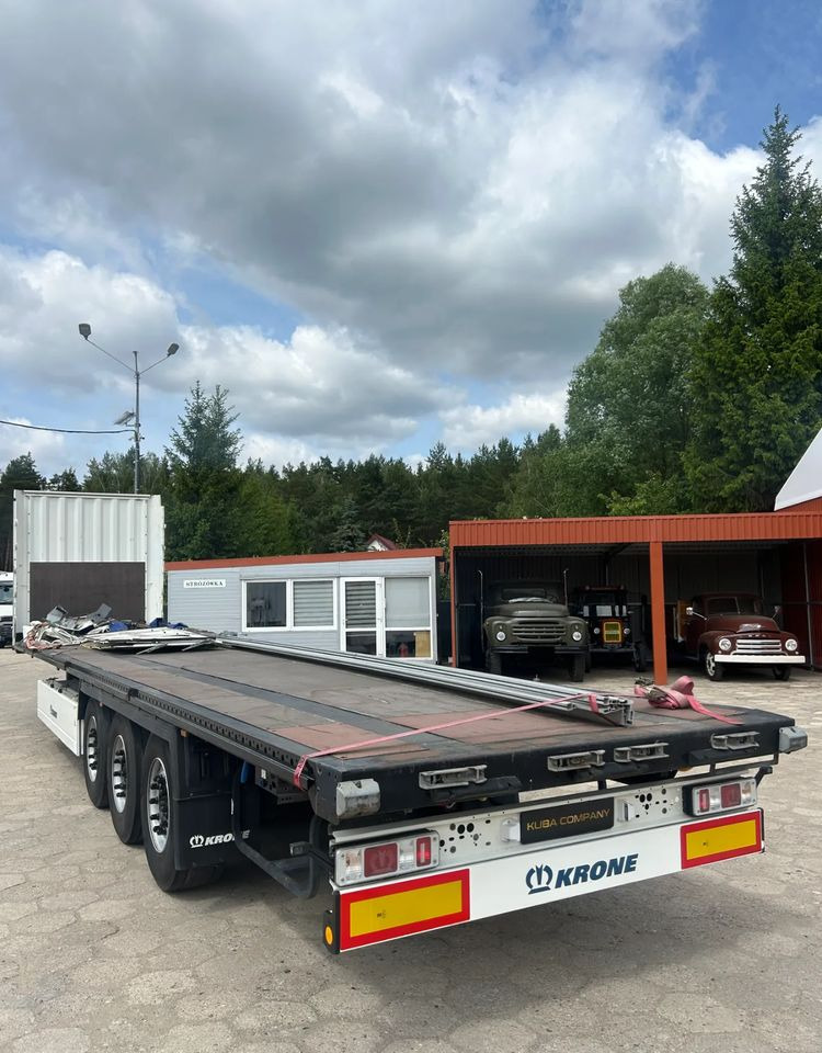 Krone SD FIRANKA / PLATFORMA / USZKODZONA ZABUDOWA / 2019 ROK !! - Semi-remorque plateau: photos 4 Krone SD FIRANKA / PLATFORMA / USZKODZONA ZABUDOWA / 2019 ROK !! - Semi-remorque plateau: photos 4